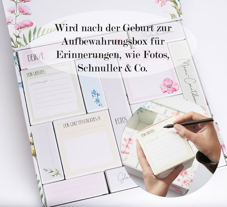 Mami-countdown-kalender Für Die Werdende Mama Geschenk Zur - Etsy