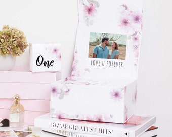 customized wedding countdown box