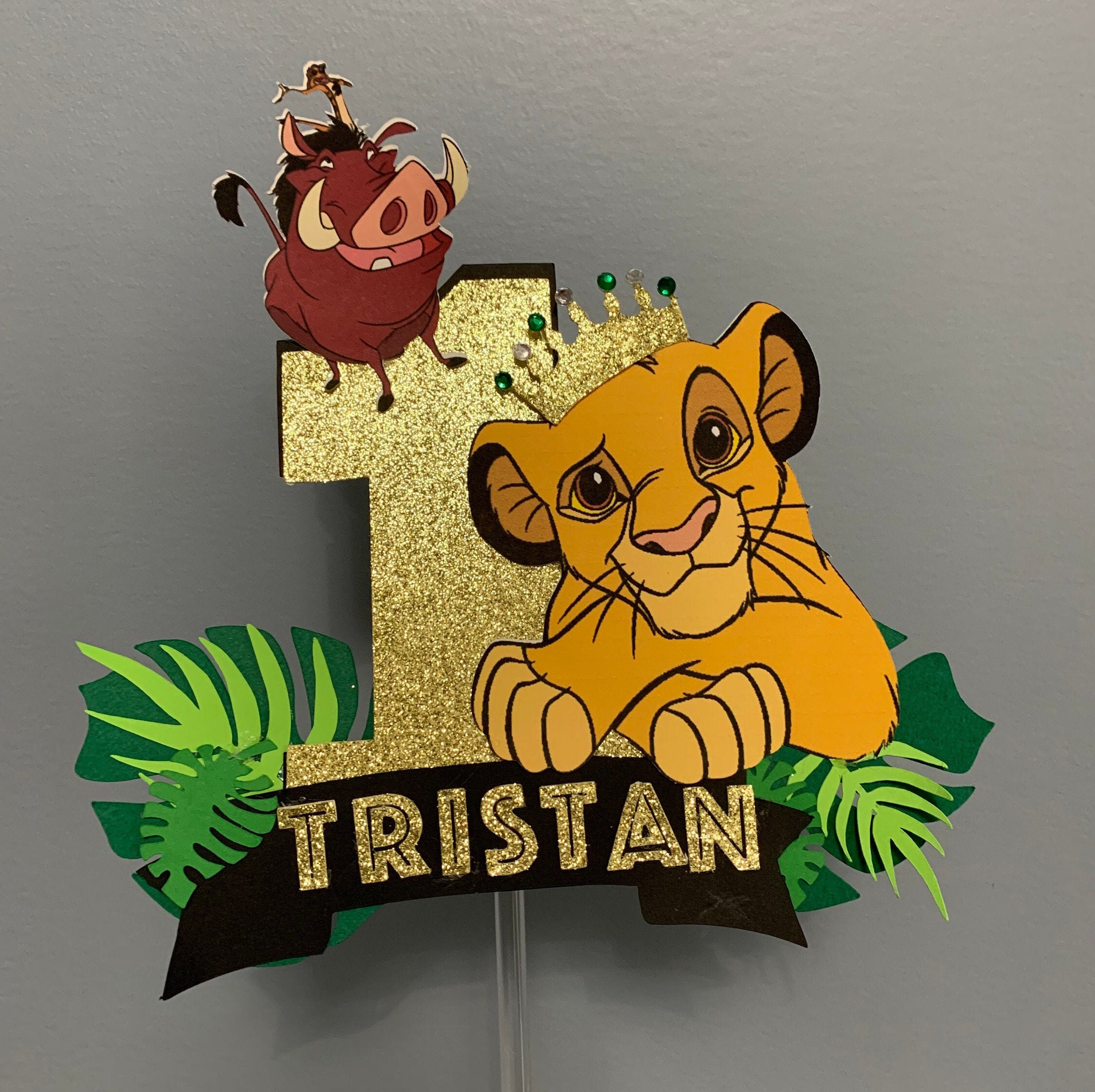 Lion king birthday lion king banner Lion King Cake Topper | Etsy