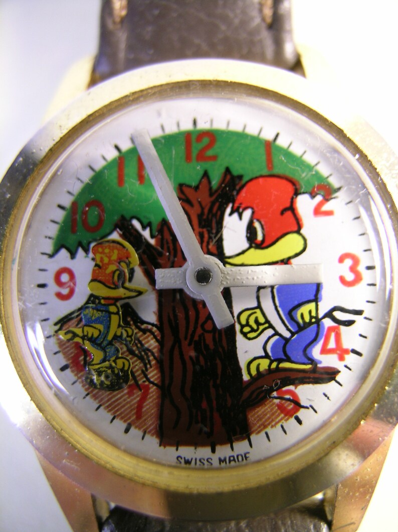 1970's Animated Woody Woodpecker Wrist Watch | Etsy