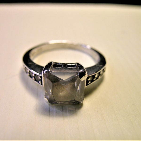 Vintage Diamonique Quality Cubic Zircon Ring by QVC