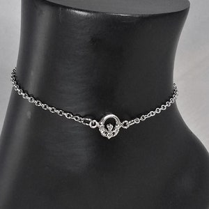 Discreet 24/7 Claddagh Locking Anklet or Bracelet