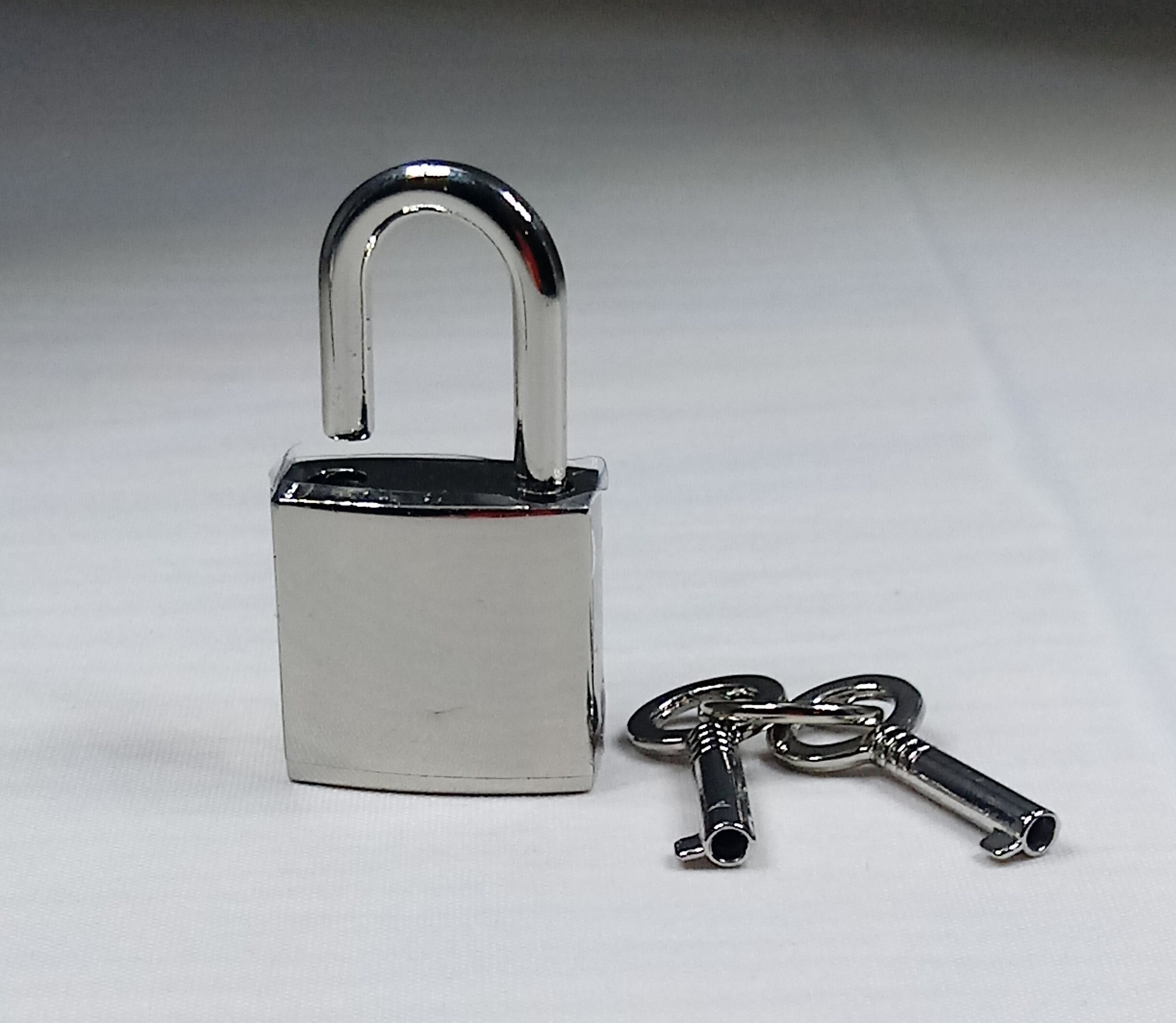 Silver Lock and Key 