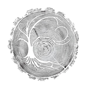 Printable Tree of Life Tree ring print in 3 sizes