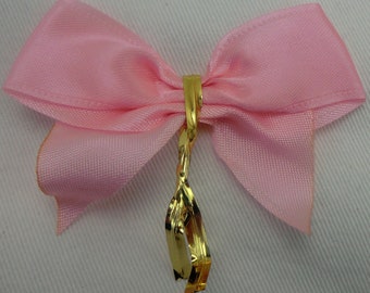 Pink Ready Made Bow > 6.5cm, 50 PCS