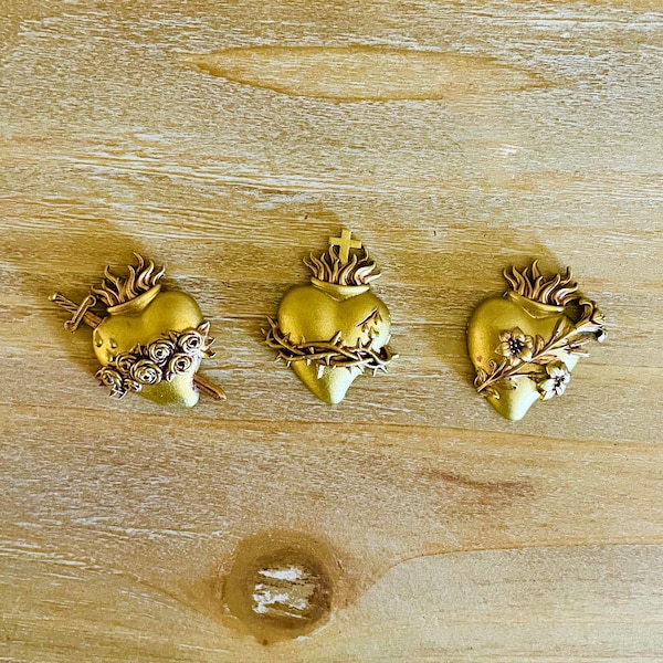 Holy Family Hearts Magnets set of 3