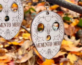 Memento Mori Sugar Skull Earrings