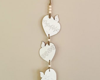 Rustic Holy Hearts Wall Decor