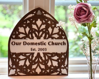 Our Domestic Church Wall Decor and Rosary Hanger
