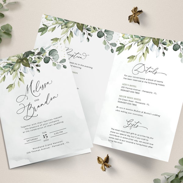 Invitation Folding Ideas