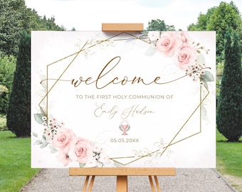 Inviti Prima Comunione - Design Floreale Con Angioletto, 20 Pezzi Con Buste - Foto 7