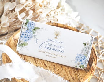 First Holy Communion Chocolate Wrapper Template, Aldi/Hershey's Candy Wrapper • INSTANT DOWNLOAD • Printable Template #160