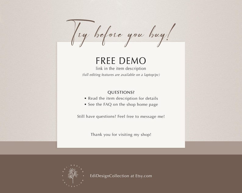 Dusty Blue Wedding Invitation Template • INSTANT DOWNLOAD • Editable, Printable Template, #127 image 9