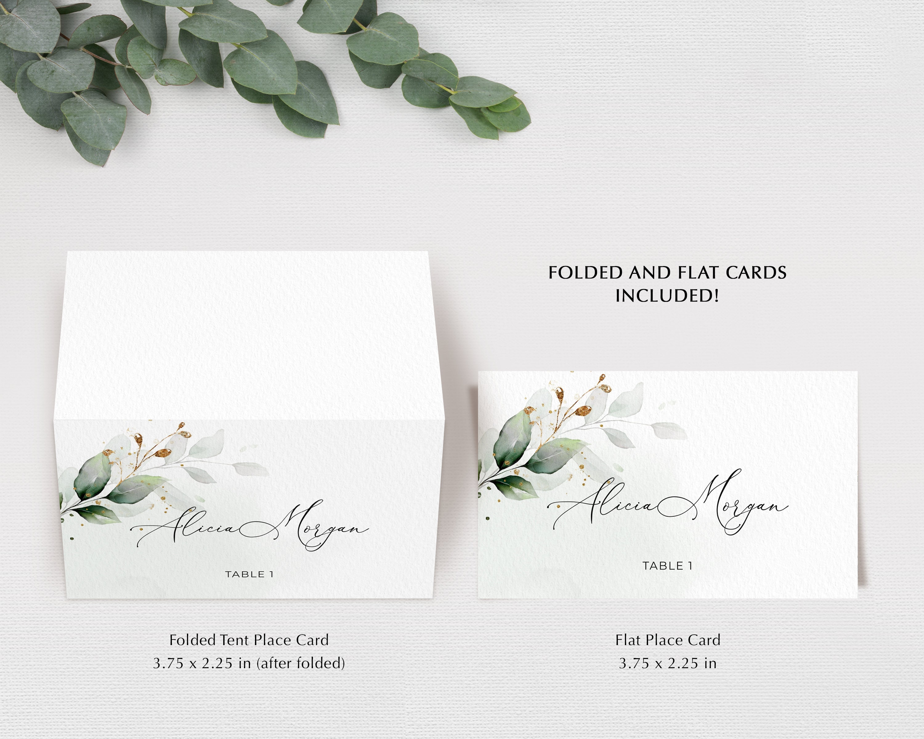 50 Pack Geeney Place Cads - Wedding Name & Table Seating