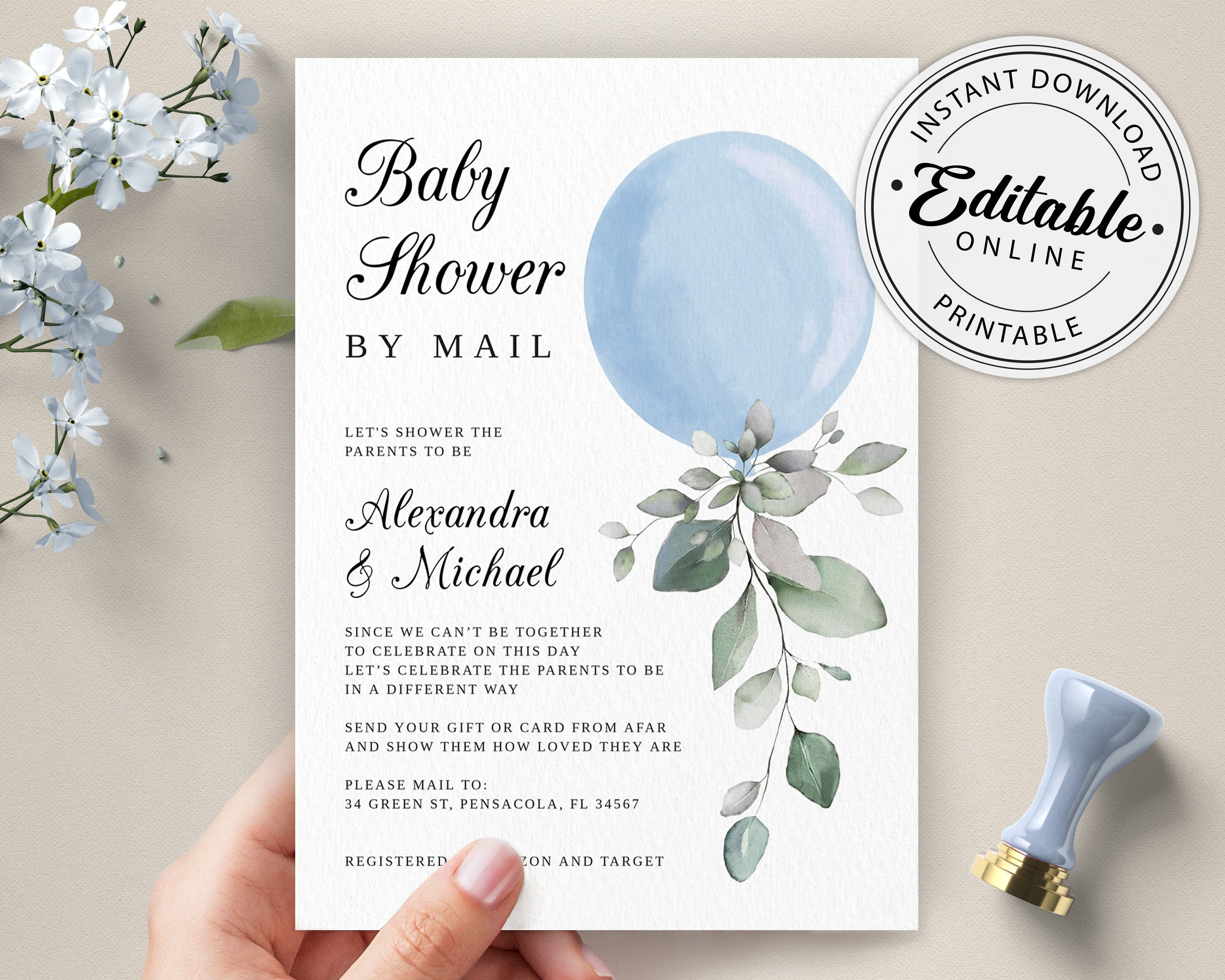 Baby shower by mail deals