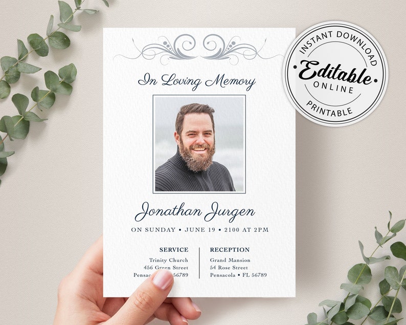 funeral-announcement-card-template-funeral-invitation-etsy