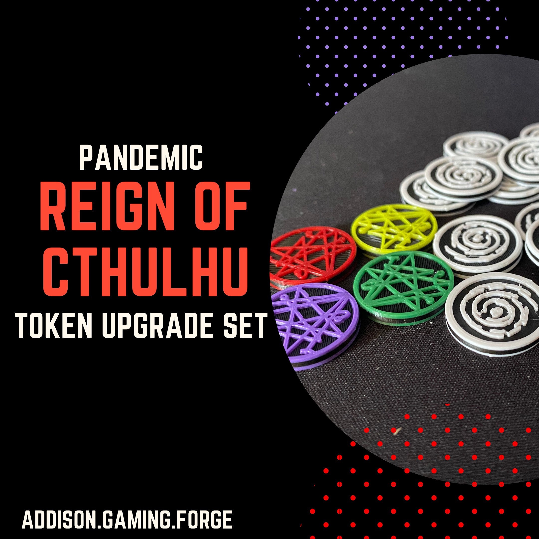 Pandemic: Reign of Cthulhu Token Upgrade Set, Board Game Upgrade ...