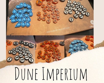 Dune Imperium Gioco da tavolo Gettoni risorse potenziati, duna, gioco dune imperium, gioco da tavolo dune, risorse dune, aggiornamenti del gioco delle dune