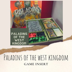 Paladins of the West Kingdom board game, Insert, board game upgrade, board game insert, insert upgrade, game upgrade, paladins game upgrade