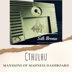 Mansions of Madness board game, Player Dashboard - Cthulu, Mansions of madness 2nd edition, board game upgrades, mansions of madness upgrade