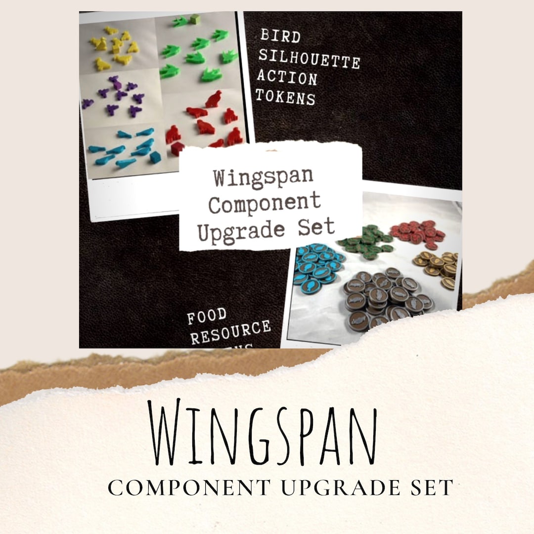 Wingspan Board Game Component Upgrade Set, Wingspan Board Game Pieces