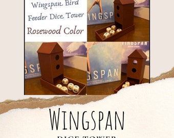 Juego de mesa wingspan, Torre de dados alimentador de aves, mejora de envergadura, torre de dados de juego de mesa, mejora de la torre de dados, torre de dados de dados de envergadura,