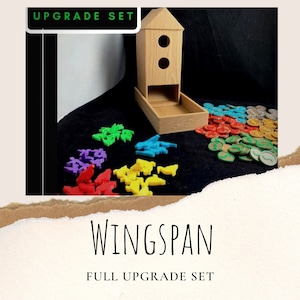Wingspan board game, FULL Upgrade Set, wingspan complete upgrade, wingspan game pieces, wingspan upgrade, board game upgrade, wingspan