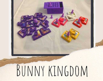 Bunny Kingdom gioco da tavolo, In The Sky Upgrade Set, detentori di gettoni, aggiornamento del gioco da tavolo, aggiornamento del regno coniglietto, aggiornamento pezzo di gioco, pezzi di gioco