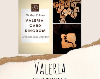Valeria: Card Kingdoms – Crimson Seas 3D Map Token, aggiornamento del gioco da tavolo, pezzi di gioco da tavolo, aggiornamento di Valeria, aggiornamento del token