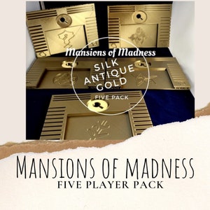 Mansions of Madness board game, Player Dashboard 5 Player Pack, Mansions of madness upgrade, board game upgrade, mansions of madness
