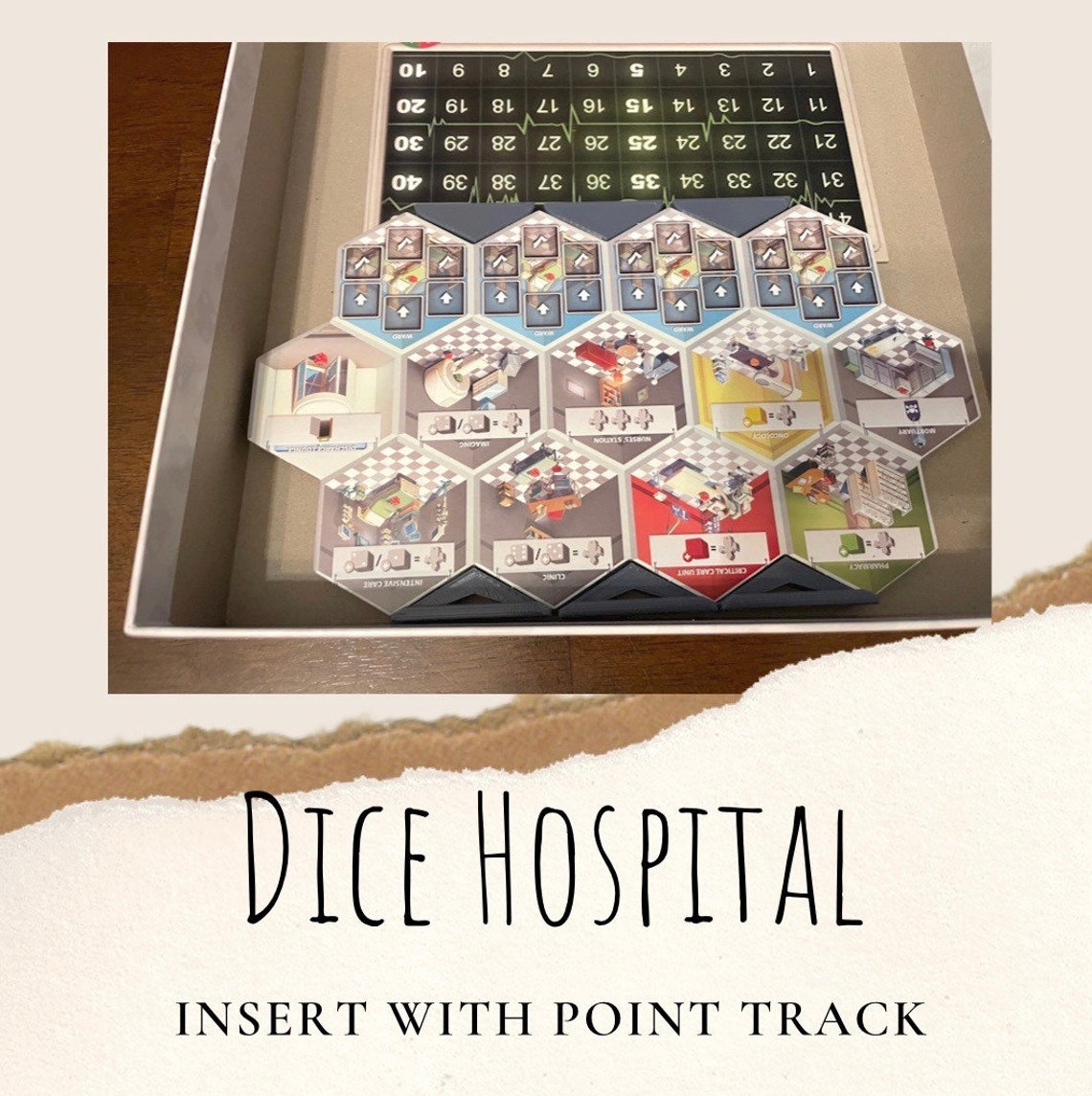 Dice Hospital Board Game Dice Hospital Upgrade Board Game Etsy