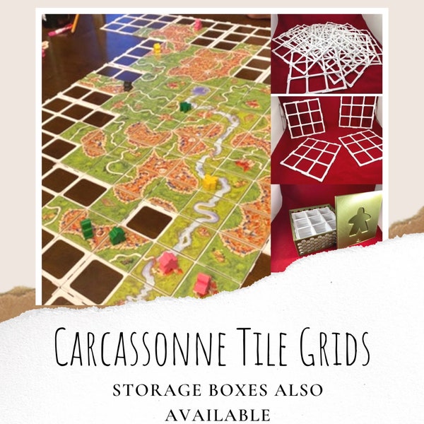Carcassonne Tile Grids, Alhambra Game grids, Carcassonne game upgrade, Carcassonne game Tiles, board game upgrade, game grids, Alhambra