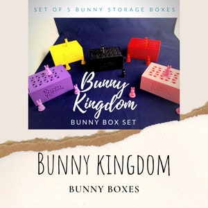 Bunny Kingdom board game, Bunny Box Set, board game upgrade, bunny kingdom game pieces, bunny kingdom game upgrade, bunny case holders