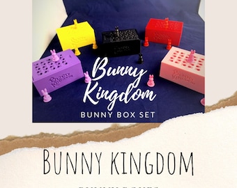 Bunny Kingdom gioco da tavolo, Bunny Box Set, aggiornamento del gioco da tavolo, pezzi di gioco del regno coniglietto, aggiornamento del gioco del regno coniglietto, titolari di custodia coniglietto