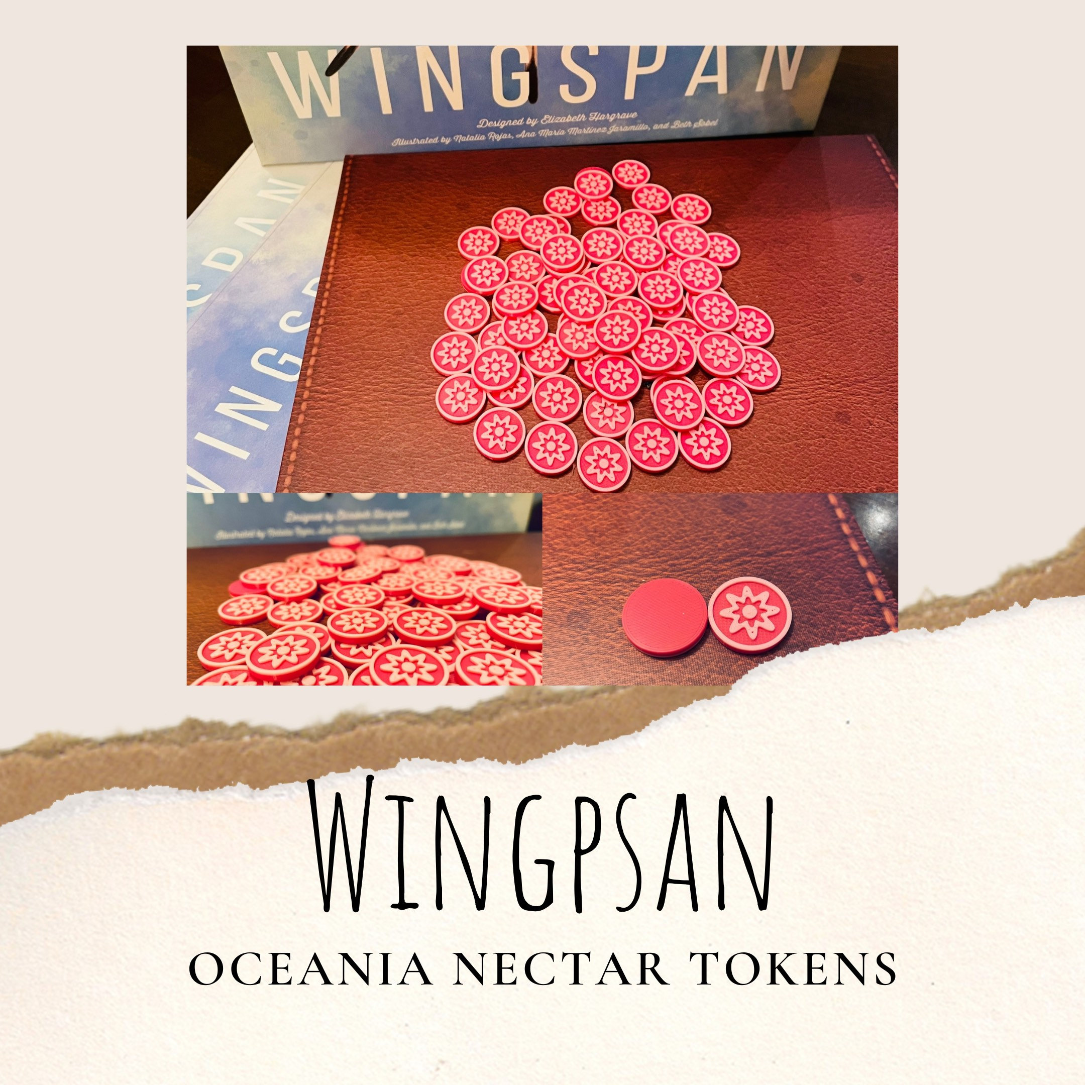 Wingspan Oceania Nectar Resource Tokens Wingspan Wingspan Etsy Australia