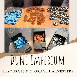 Dune Imperium board game, Upgrade Set, dune game, dune imperium, dune game upgrades, dune imperium upgrade, dune imperium harvesters, dune