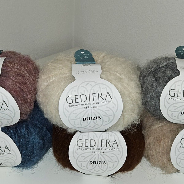 Delizia von Gedifra - Traumhaft weiches Fake Fur-Garn, Pelzähnliche Wolle, kuschelweich und fluffig