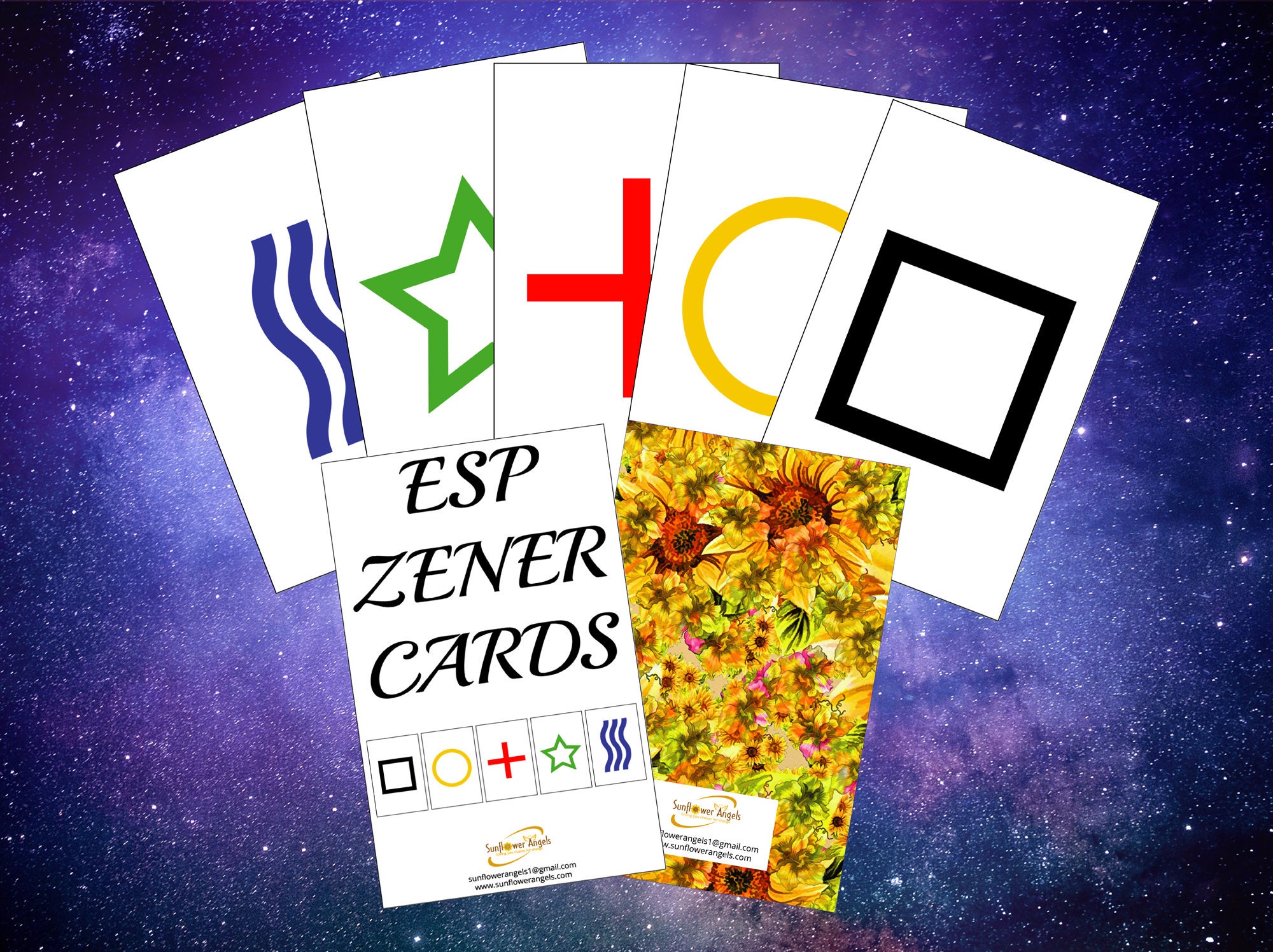 ESP Zener Cards Psychic Tool Telepathy Psychic Ability Etsy