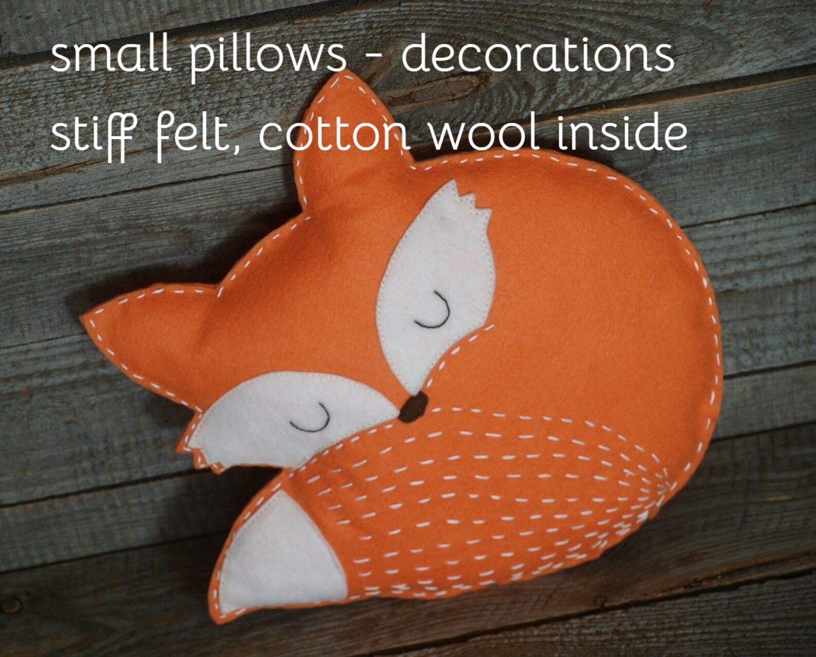 Fox pillows / decorations for baby room set of 2 / felt Etsy