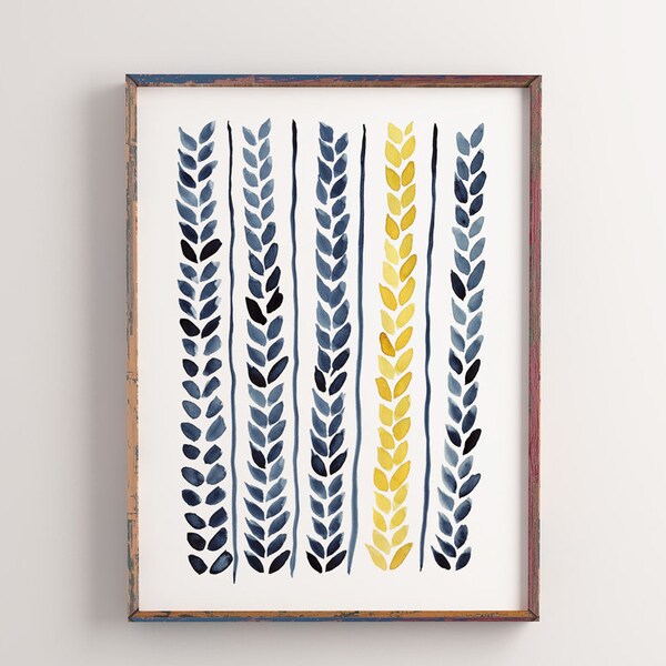 Navy Wall Decor Etsy