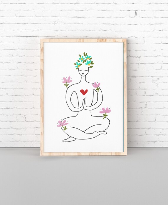 yoga wall art
