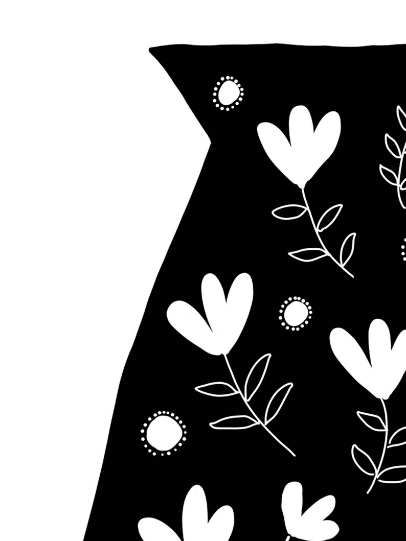 Black and White Kitchen Prints Art for Kitchen Printable Etsy