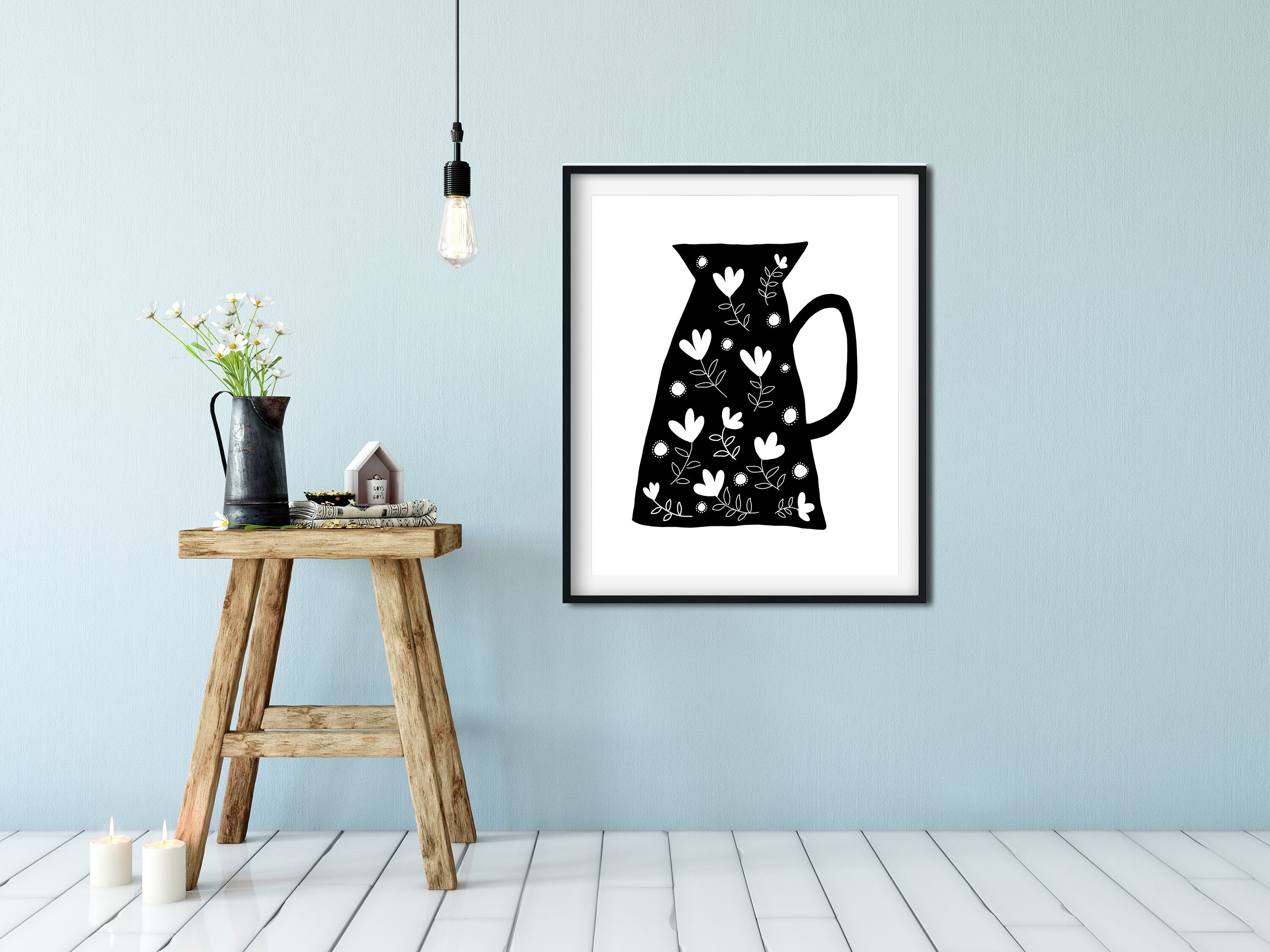 Black and White Kitchen Prints Art for Kitchen Printable Etsy Canada