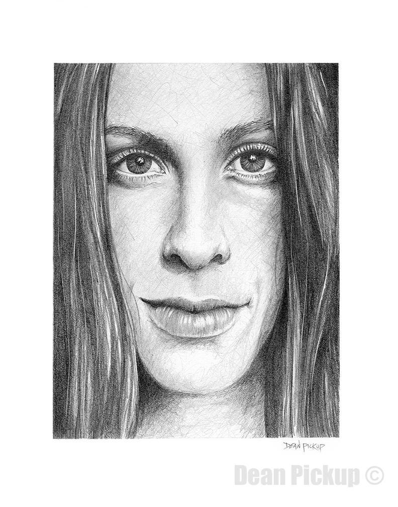 Alanis Morissette Fine Art Print - 11"x14", Wall Art, Pencil Drawing
