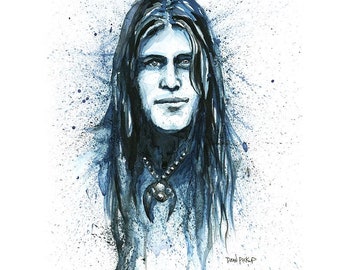 Shannon Hoon Fine Art Print - 11&quot;x14&quot;, Wall Art, Watercolour Painting