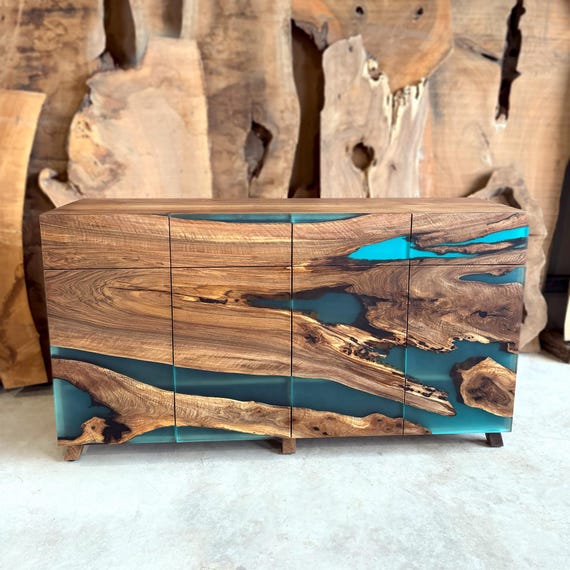 Custom Wood and Epoxy Dresser /modern Buffet Cabinet With Drawers /extra Long Sideboard /wood and Resin Credenza /media Console/tv Stand - Etsy Custom Wood and Epoxy Dresser /modern Buffet Cabinet With Drawers /extra Long Sideboard /wood and Resin Credenza /media Console/tv Stand - Etsy