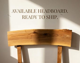 60" long AVAILABLE Headboard / Queen Size Bed Live Edge Headboard / Buy it now / Ready to ship / Wood Bed Frame