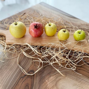 Long Wooden Plate/Solid Wood Snack Plate/Large Оак Wood Serving Board/Cheese Board/Personalized Gift/ Wood Tray