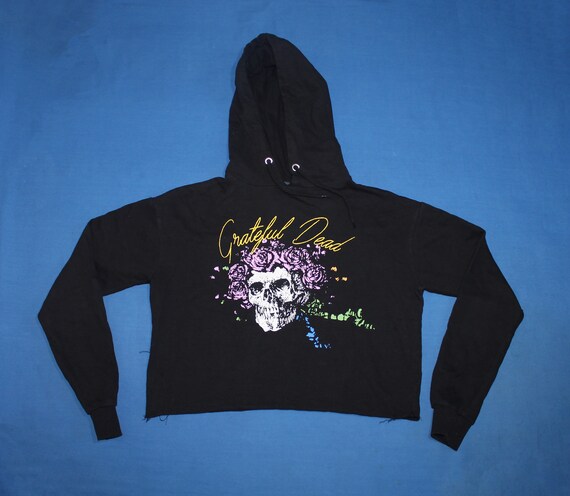 Grateful Dead crop hoodie American psychedelic roc