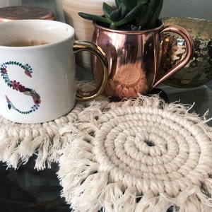 Round Macrame Coasters